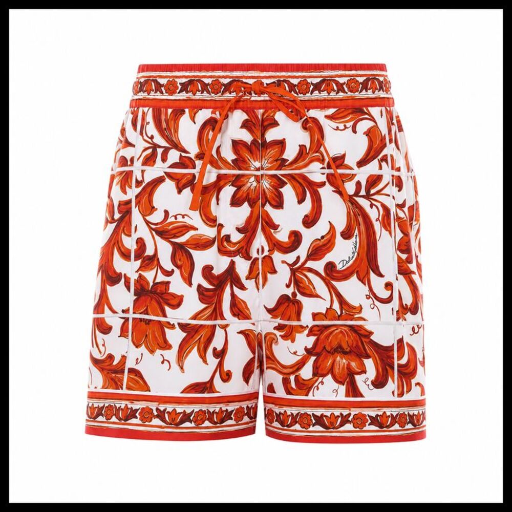 Dolce&Gabbana Women Maiolica Print Shorts